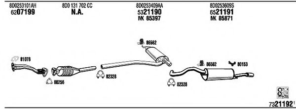 Система выпуска ОГ FONOS AD25041