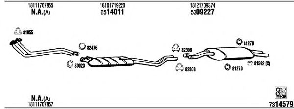 Система выпуска ОГ FONOS BW32511B