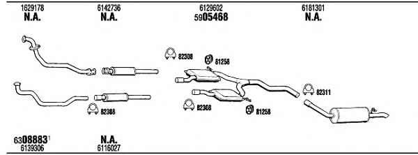Система выпуска ОГ FONOS FO56067