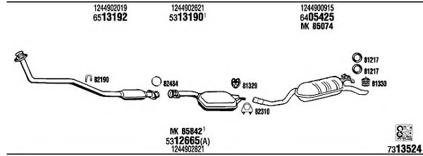 Система выпуска ОГ FONOS MB43307A