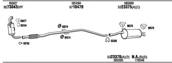 Система выпуска ОГ FONOS OPK33721B