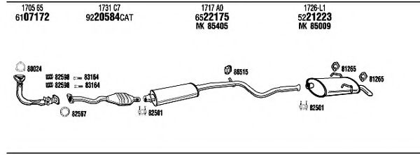 Система выпуска ОГ FONOS PE10655