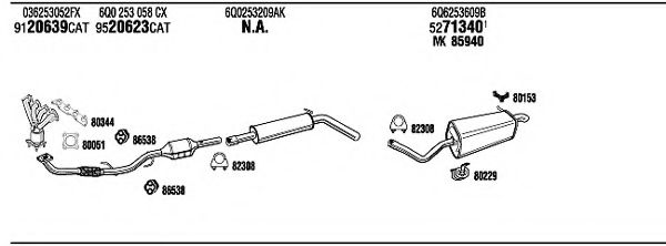 Система выпуска ОГ FONOS SKH15107AB
