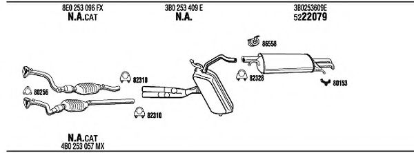 Система выпуска ОГ FONOS VW50163