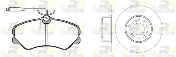Комплект тормозов, дисковый тормозной механизм ROADHOUSE 8261.00