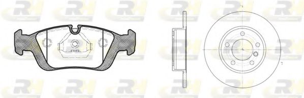 Комплект тормозов, дисковый тормозной механизм ROADHOUSE 8384.00