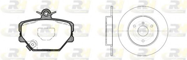 Комплект тормозов, дисковый тормозной механизм ROADHOUSE 8705.00