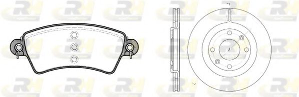 Комплект тормозов, дисковый тормозной механизм ROADHOUSE 8726.00
