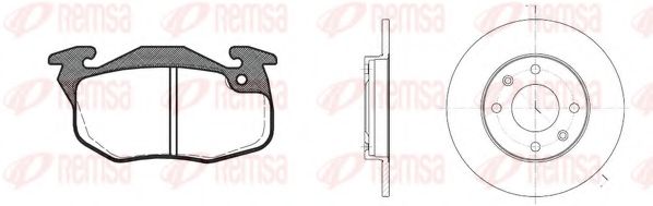 Комплект тормозов, дисковый тормозной механизм REMSA 8192.03