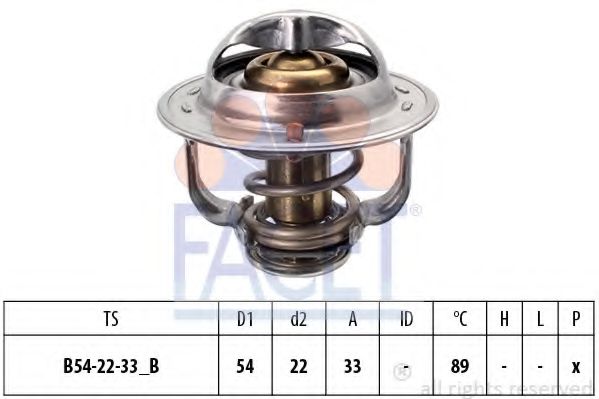 Термостат, охлаждающая жидкость FACET 7.8693S