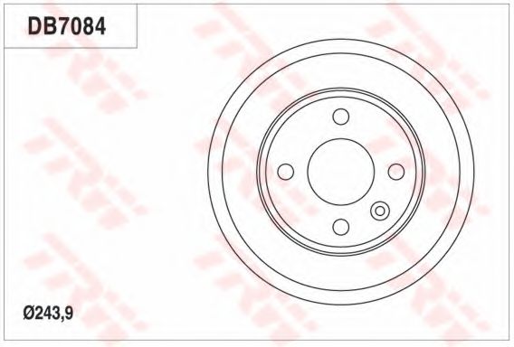 Тормозной барабан TRW DB7084