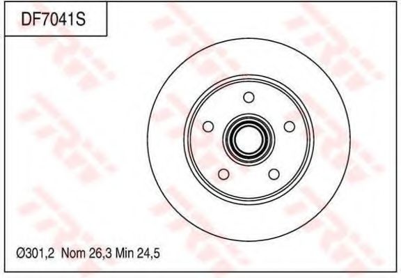 Тормозной диск TRW DF7041S