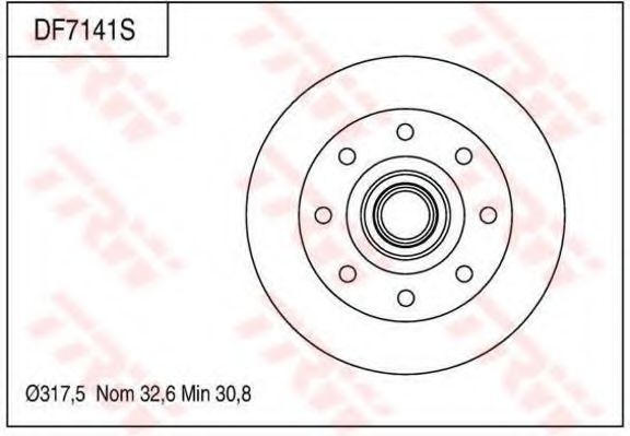 Тормозной диск TRW DF7141S
