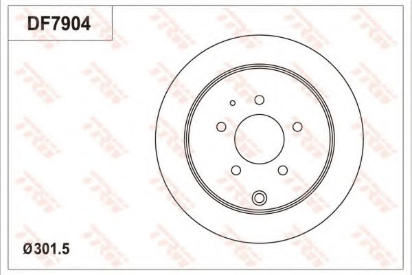 Тормозной диск TRW DF7904