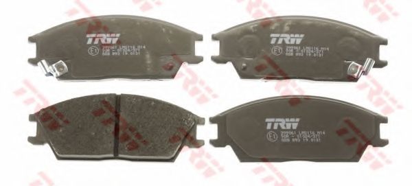 Комплект тормозных колодок, дисковый тормоз TRW 21012