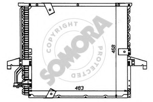 Конденсатор, кондиционер SOMORA 040360