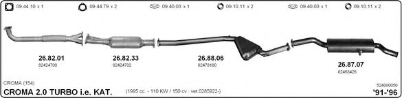 Система выпуска ОГ IMASAF 524000050