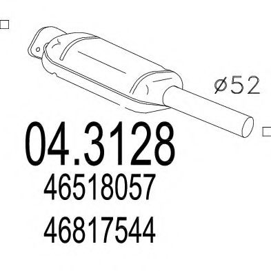 Катализатор MTS 04.3128