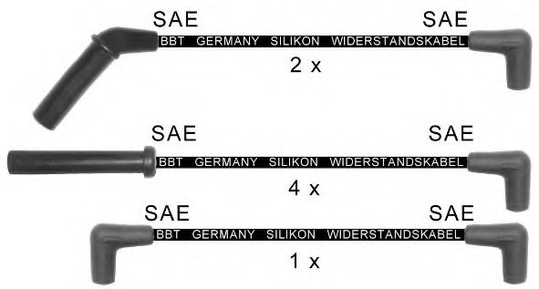 Комплект проводов зажигания BBT ZK1443