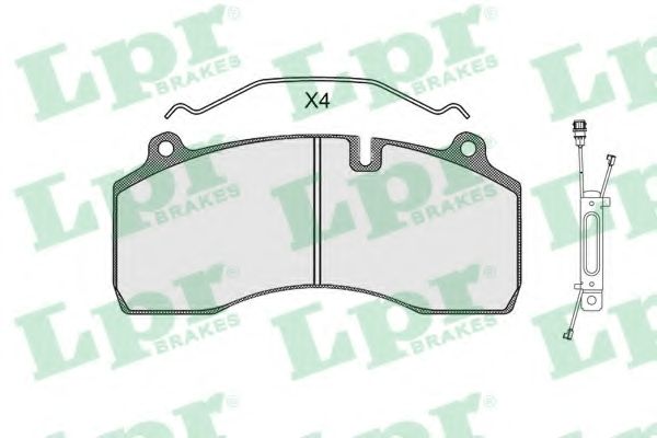 Комплект тормозных колодок, дисковый тормоз LPR 29181