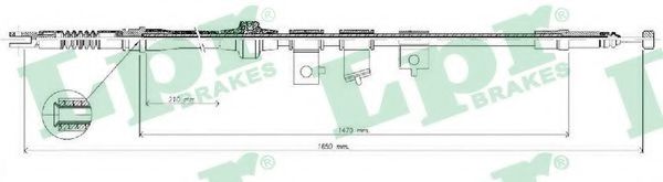 Трос, стояночная тормозная система LPR C1294B