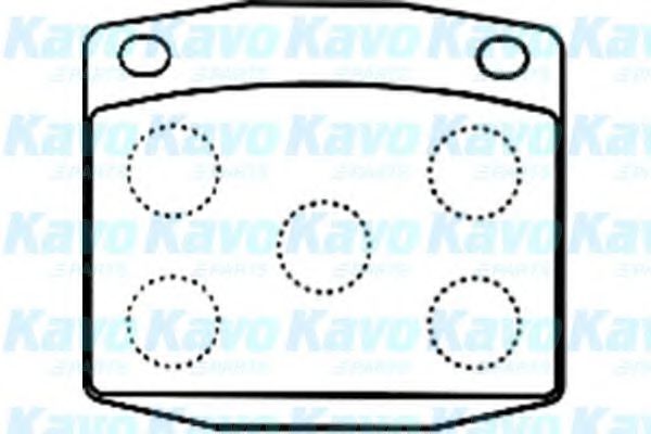 Комплект тормозных колодок, дисковый тормоз KAVO PARTS BP-6586