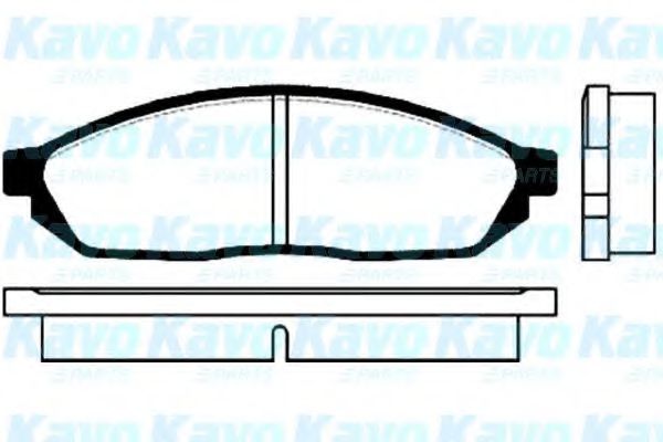 Комплект тормозных колодок, дисковый тормоз KAVO PARTS BP-8500