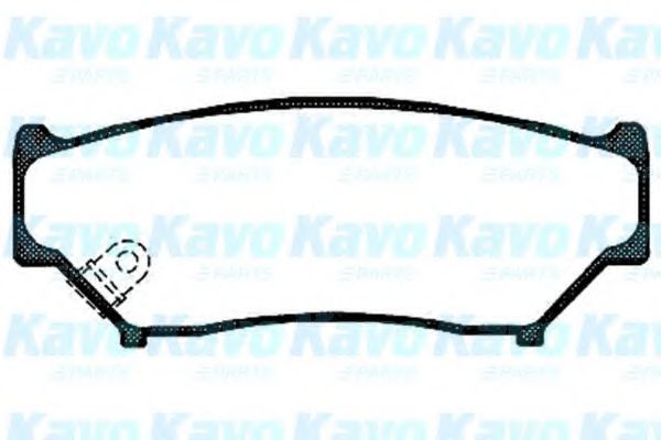 Комплект тормозных колодок, дисковый тормоз KAVO PARTS BP-8509