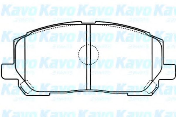Комплект тормозных колодок, дисковый тормоз KAVO PARTS BP-9095