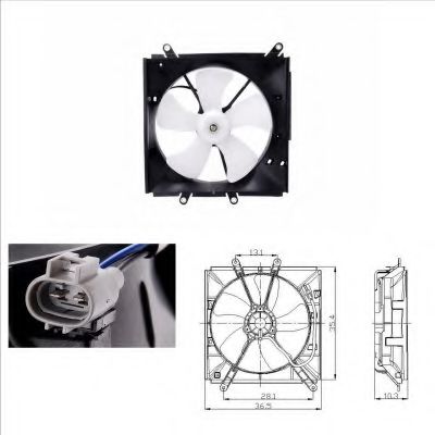 Вентилятор, охлаждение двигателя 4SEASONS 330003