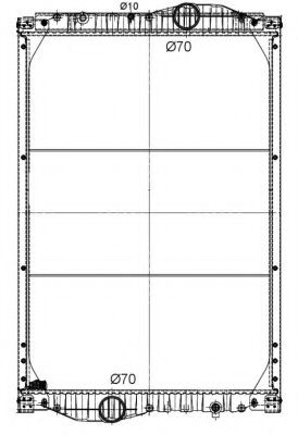 Радиатор, охлаждение двигателя AVA QUALITY COOLING ME2247
