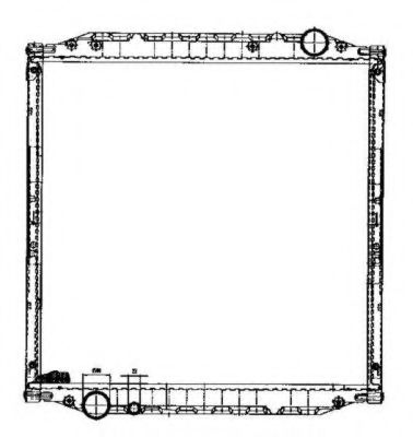Радиатор, охлаждение двигателя NRF 51602