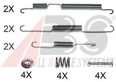 Комплектующие, тормозная колодка A.B.S. 0009Q