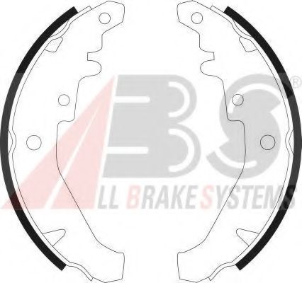 Комплект тормозных колодок A.B.S. 9073