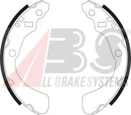 Комплект тормозных колодок A.B.S. 9077