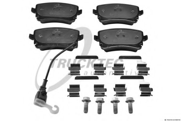 Комплект тормозных колодок, дисковый тормоз TRUCKTEC AUTOMOTIVE 07.35.239