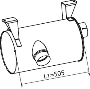 Средний / конечный глушитель ОГ ZARA 851