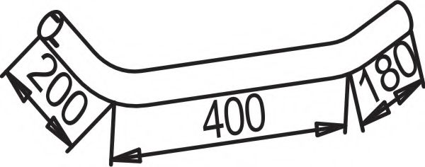 Труба выхлопного газа IMASAF 4361