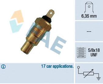 Датчик, температура охлаждающей жидкости FAE 31250