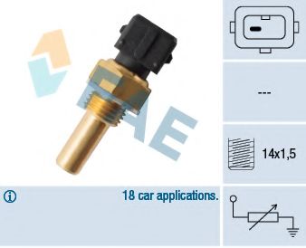 Датчик, температура охлаждающей жидкости FAE 32320