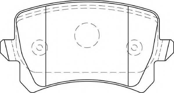 Комплект тормозных колодок, дисковый тормоз NECTO FD7350A