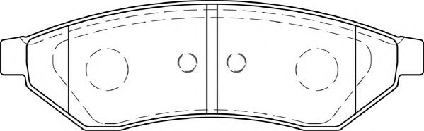 Комплект тормозных колодок, дисковый тормоз NECTO FD7309A