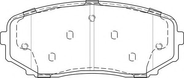 Комплект тормозных колодок, дисковый тормоз NECTO FD7517A