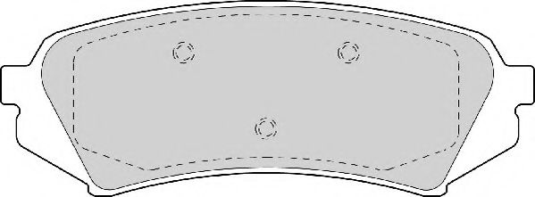 Комплект тормозных колодок, дисковый тормоз NECTO FD6978A