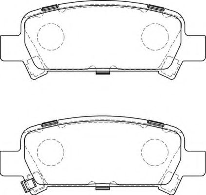 Комплект тормозных колодок, дисковый тормоз NECTO FD7219A