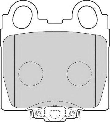 Комплект тормозных колодок, дисковый тормоз NECTO FD7054A