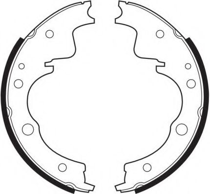 Комплект тормозных колодок NECTO N1478