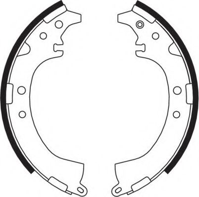 Комплект тормозных колодок NECTO N1550