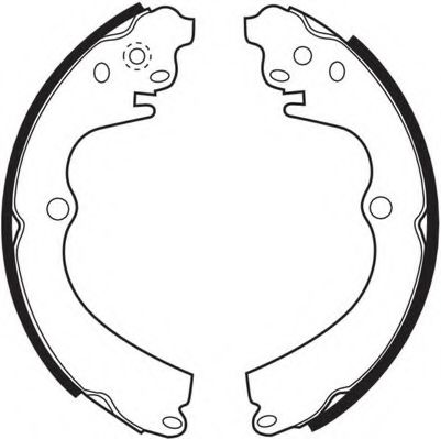 Комплект тормозных колодок UNIPART GBS1317