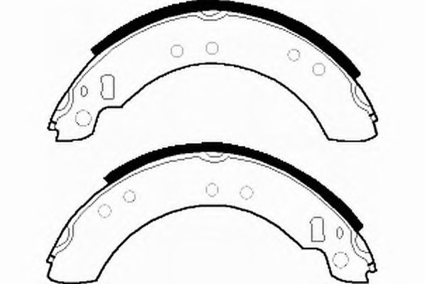 Комплект тормозных колодок NECTO N1072